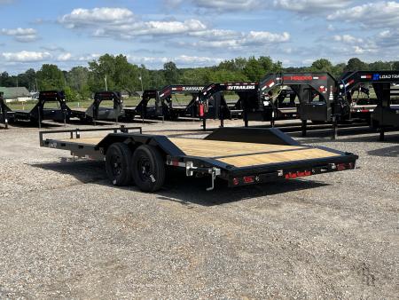 Load Trail drive over fender trailer with wooden deck for vehicle hauling, coming soon to Owensboro Kentucky